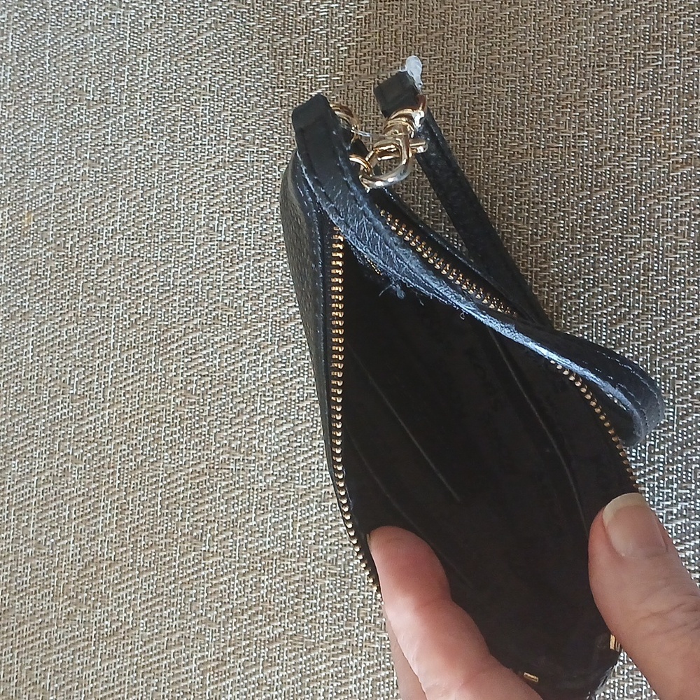 Michael Kors Black Leather Wristlet - Picture 3 of 5